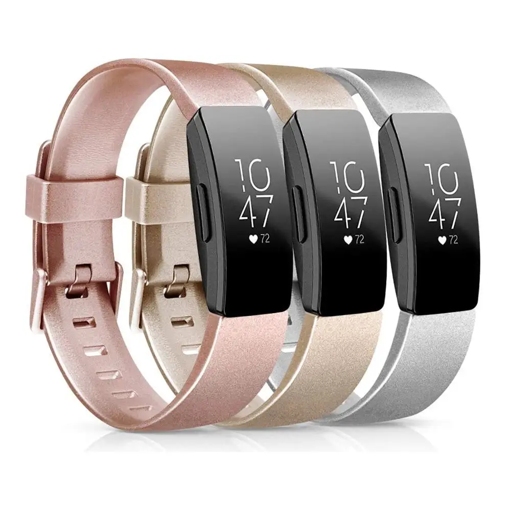 Ремешок Baaletc для Fitbit Inspire HR розовое золото мягкий ТПУ Смарт Браслет / ремешок на