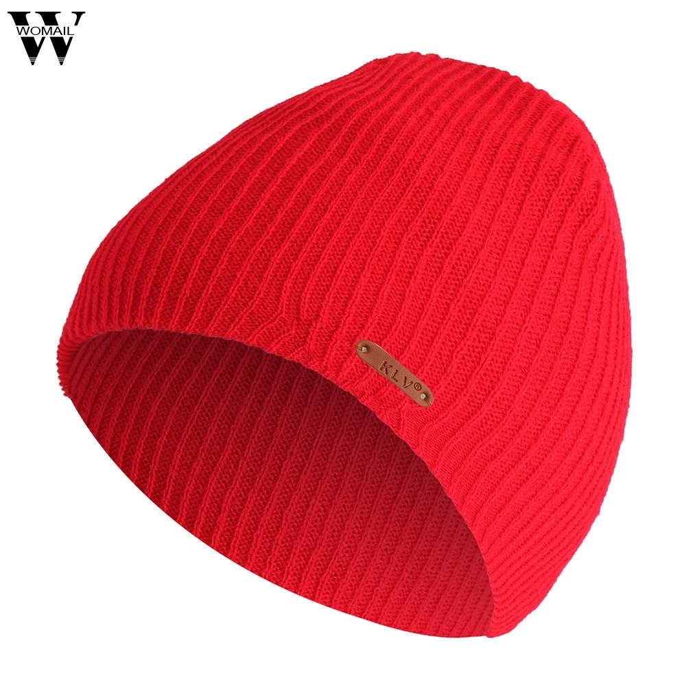 Womail beanies шапка для мужчин и женщин мешковатая Теплая Вязаная Зимняя шерстяная