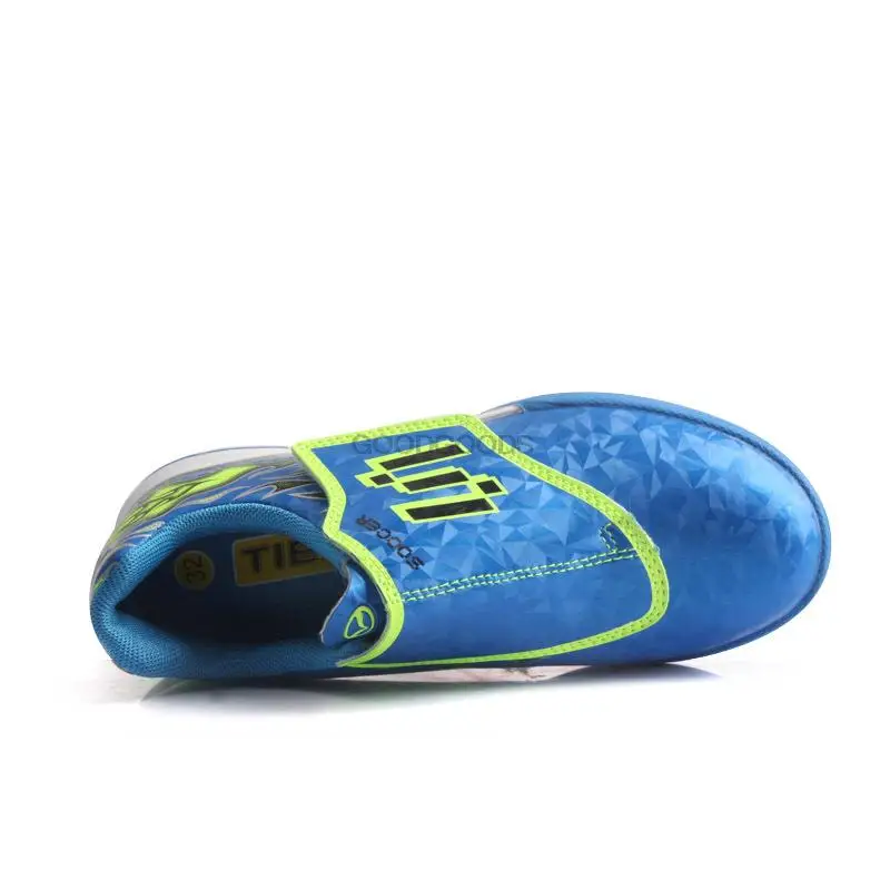TIEBAO Soccer Shoes Kids Boys Girls Cleats Training Football Boots Students TF Turf Sport Anti-slippery Rubber Outsole Sneakers