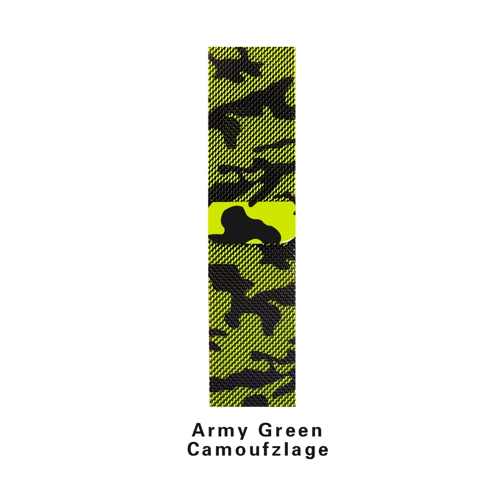 Jungle camouflage Миланский Браслет, Браслет Нержавеющая сталь ремешок для наручных часов Apple Watch серии 1/2/3/4, 42 мм, 38 мм, версия браслет ремешок для наручных часов iwatch, 5 40 мм 44 мм - Цвет ремешка: Jungle camouflage
