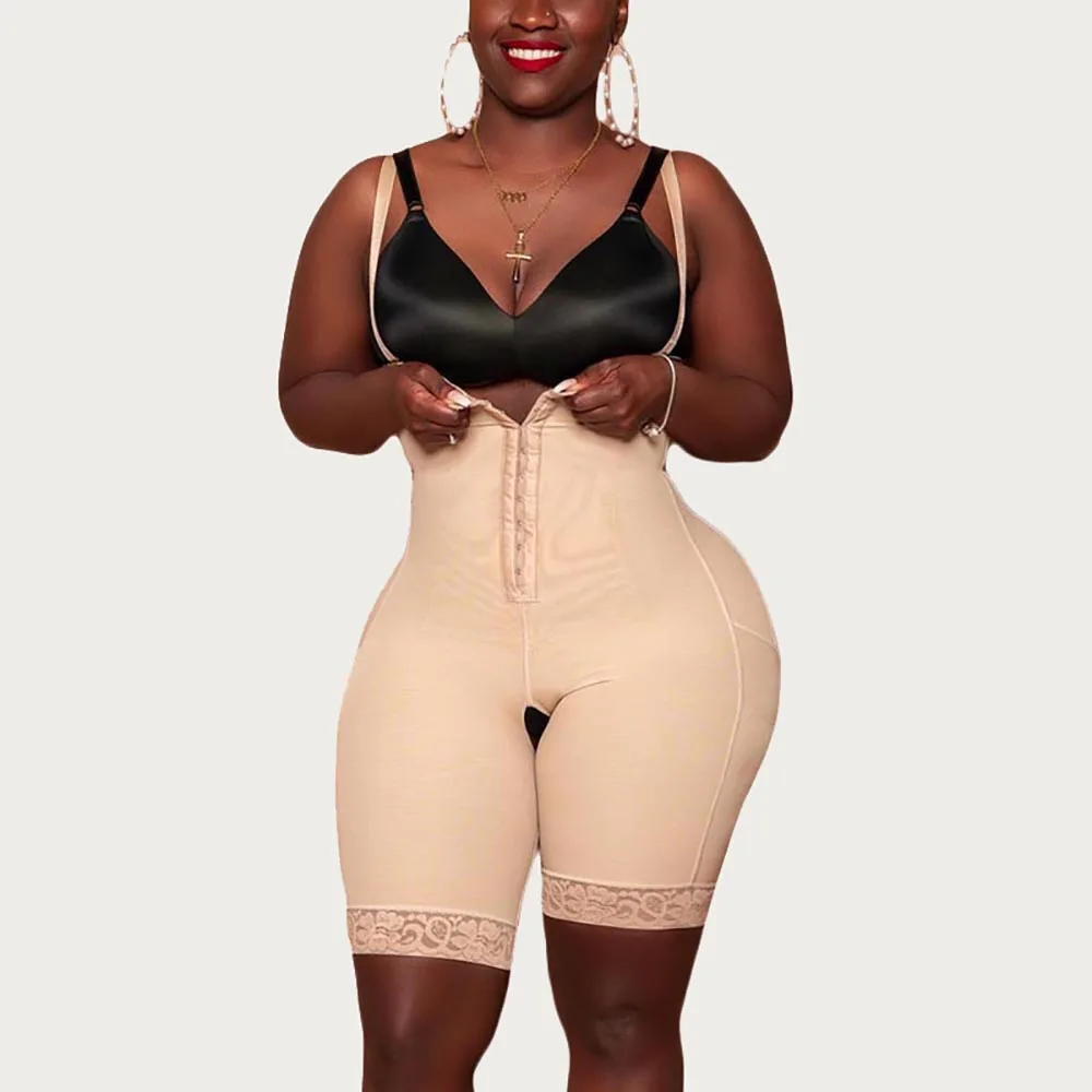 

Fajas Colombianas Corset Minceur Slimming Sheath Belly High Compression Shapewear Hook Eye Front Closure Plus Size Body Shaper