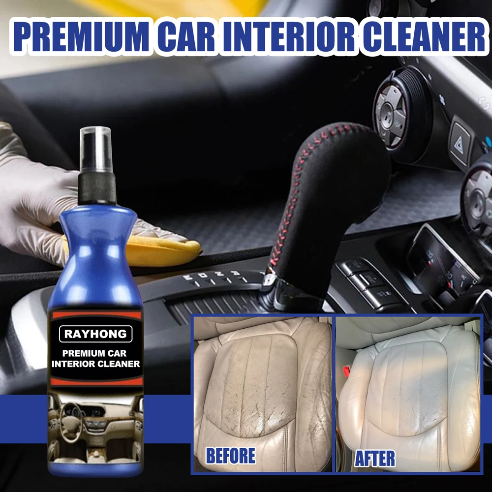 Limpiador de Interior de coche Premium, aerosol de remachado, agente de pulido rápido para tablero de salpicadero de asiento de coche, suministro de mantenimiento de coche, 100ml, JAN88