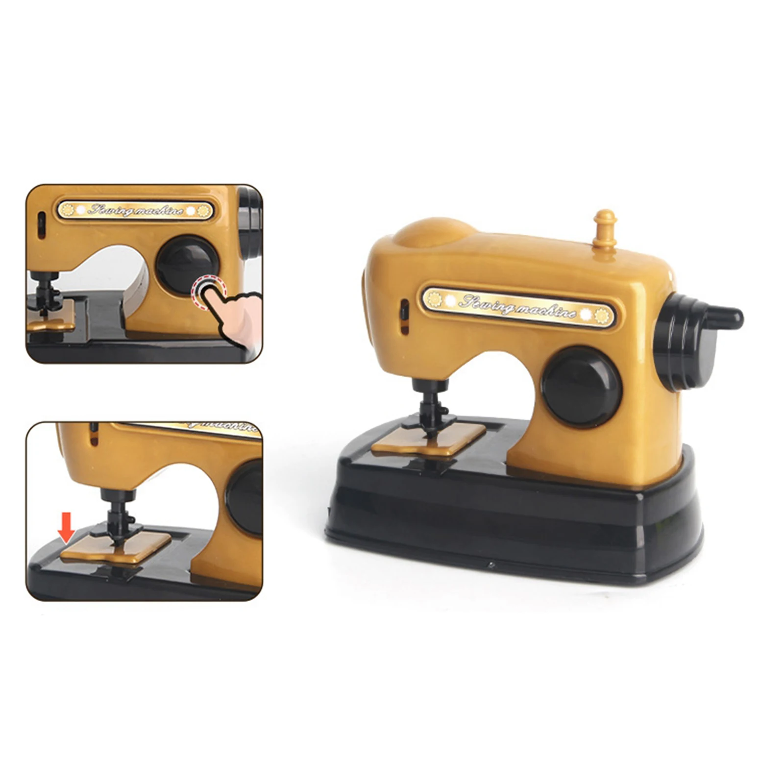 

Mini Sewing Machine Pretend Play Home Appliance Educational Interesting Toy
