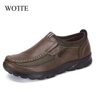 new leather loafers men fashion men casual shoes slip on male driving shoe outdoor footwear comfortable male shoe big size 48