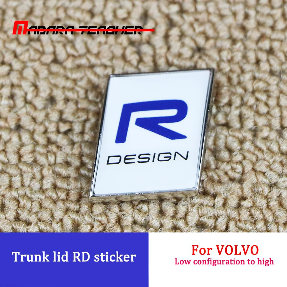 Для автомобиля Volvo модифицированный автомобиль 3D стикер R-DESIGN логотип крышка