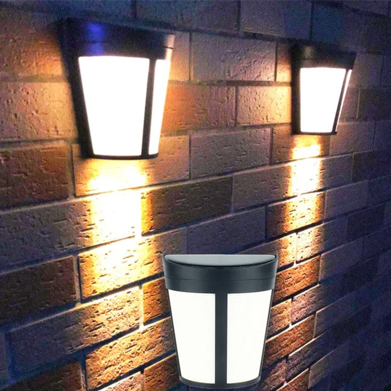 

Outdoor LED Solar Power Lights Path Wall Light Waterproof Energy Saving Auto-induction Garden Sunlight Street Night Lights Lamp