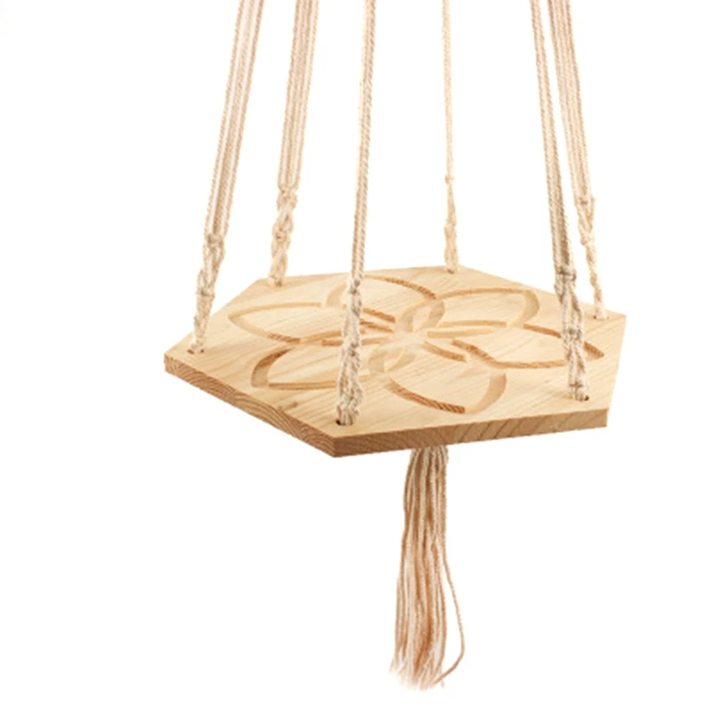 

Gardening Greening Flower Pot Hemp Rope Hanging Net Flower Pot Hanging Basket Pattern Hanging Hanging Basket