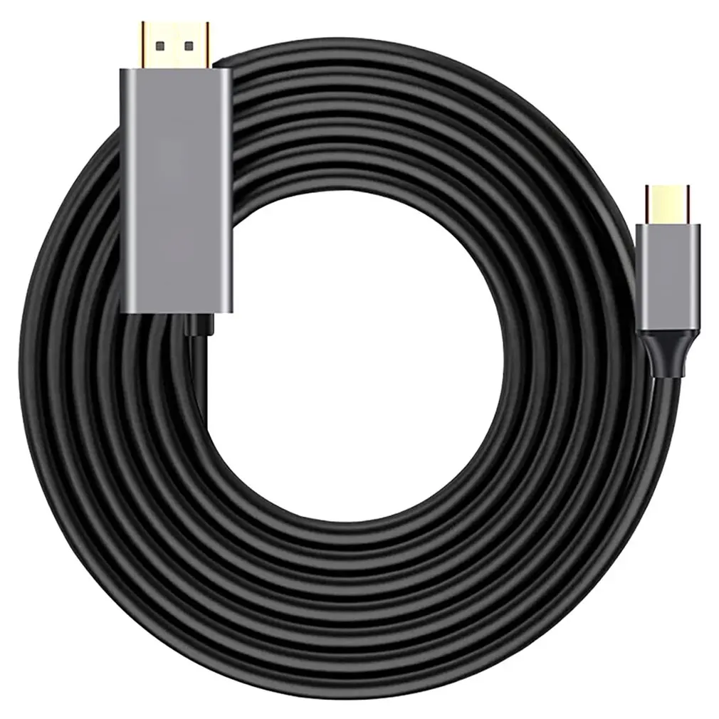 

Type C to HDMI-compatible Cable USB C to HDMI Adapter+PD Charging Port 4K30HZ Phone to TV Converter for MacBook Pro/ MacBook Air