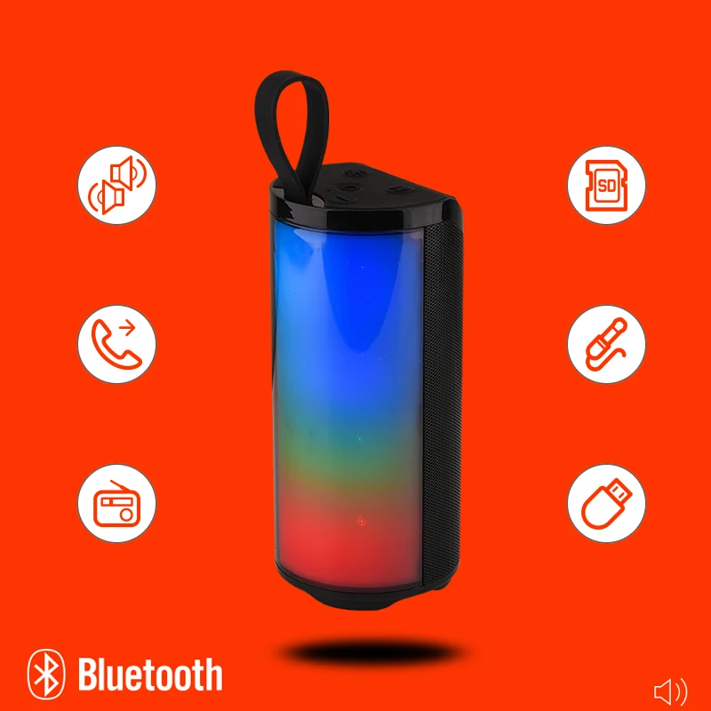 Светодиодный bluetooth динамик Caixa De Som Portatil портативный fm радиоприемник usb s Haut parleurs