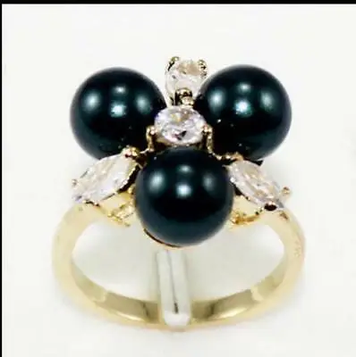 

Модное кольцо 8 мм из жемчуга/нефрита, женские кольца