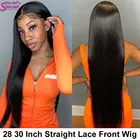 Парик с прямыми волосами Soul Lady 28, 30 дюймов, парик с прямыми волосами 13x4, бразильский парик с предварительно выщипанными прямыми волосами 4x4