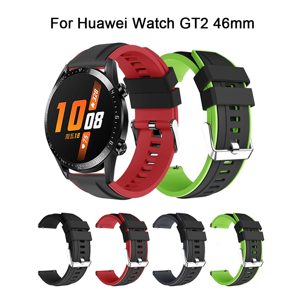 

Silicone Strap for Huawei Watch GT2 46mm Watchband huavey huaway gt 2 46 mm correa de reloj bracelet de montre pasek do zegarka