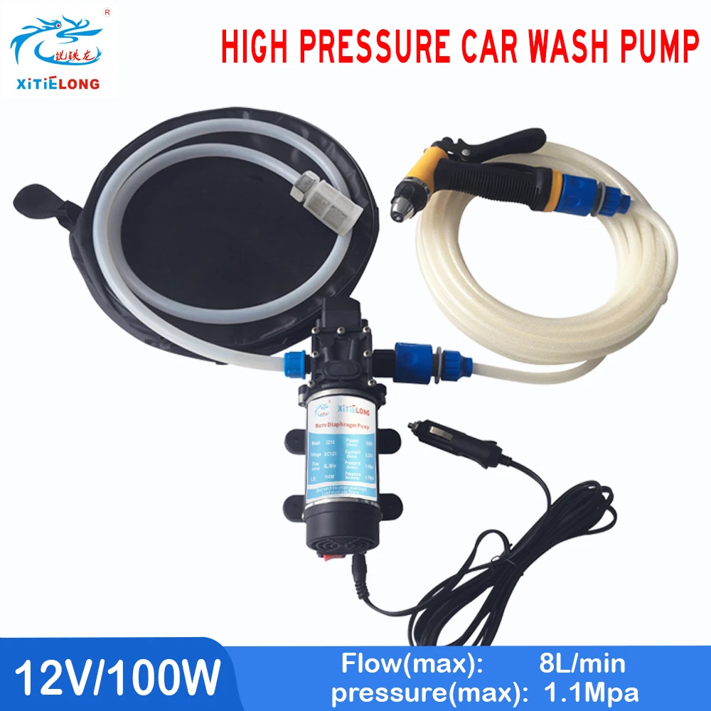 

Car Wash 12V Car Washer Gun Pump High Pressure Cleaner Car Care Portable Washing Machine Electric Cleaning Auto Device