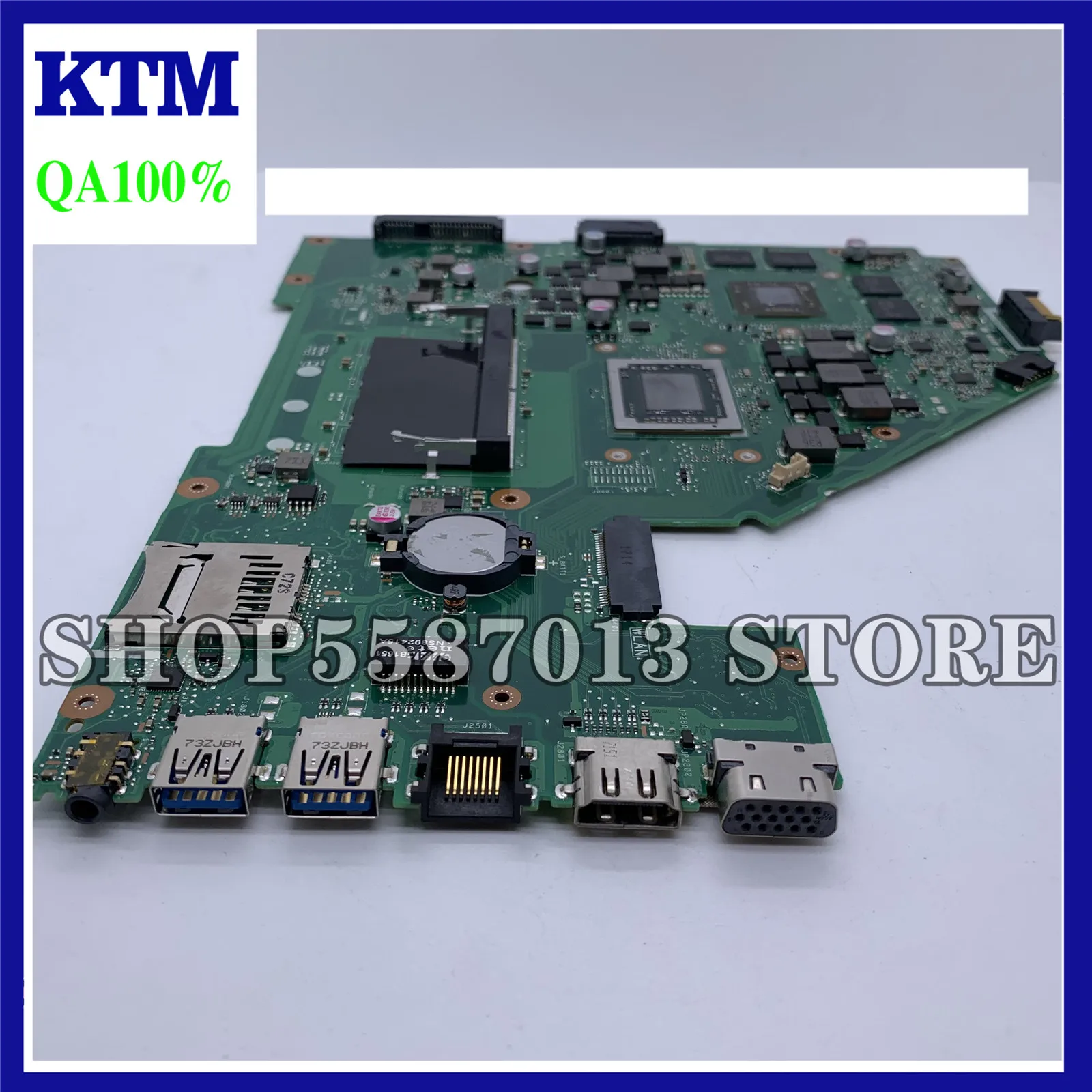 

KEFU X550IU Motherboard For ASUS X550IU X550IK X550I VX50IU Laptop Motherboard 4G RAM A10-9630P RX 460-2G tested original