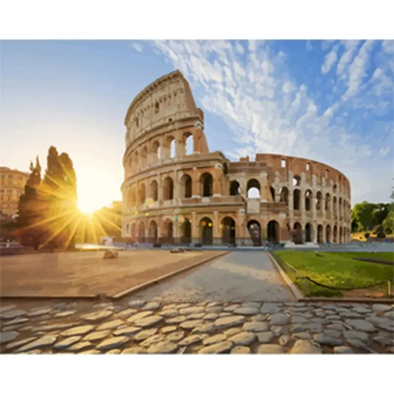 Алмазная живопись 5D сделай сам с полным напылением пейзаж Италия Римский