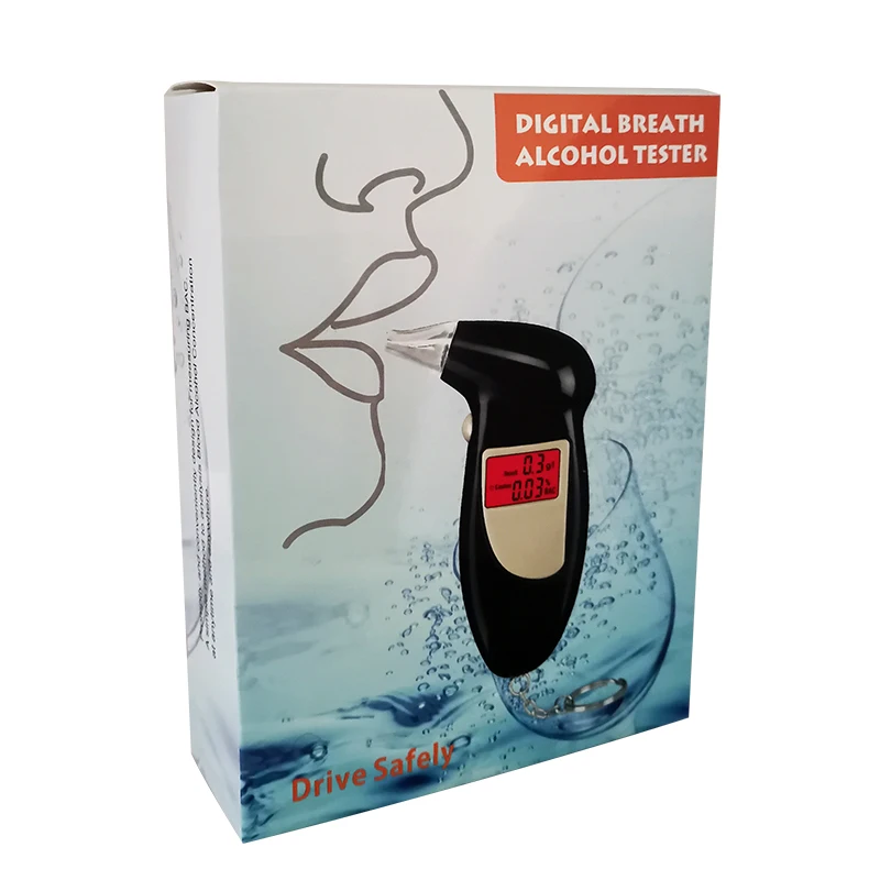 Air Blowing Alcohol Detector Tester Digital Breathalyzer Police Alcotester Backlight Display with box | Инструменты