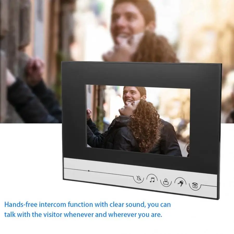 7 дюймовый TFT ЖК видео дверной звонок монитор визуальный домофон камера ИК Mirilla