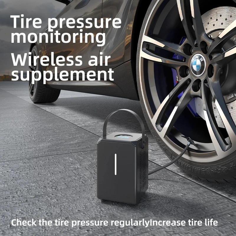 Online Recargable Compresor De Aire Del Coche Bomba De Coche Inalámbrico Inflador De Neumáticos Con 120PSI Portátil Para Coche 12V Motocicletas Bicicletas