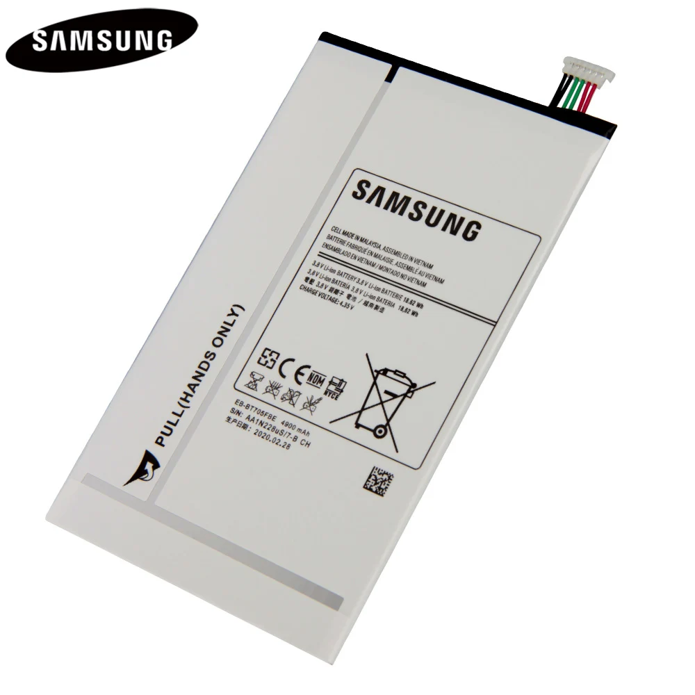 Оригинальный аккумулятор для планшета 100% флейта Samsung GALAXY Tab S 8 4 оригинальный 4900