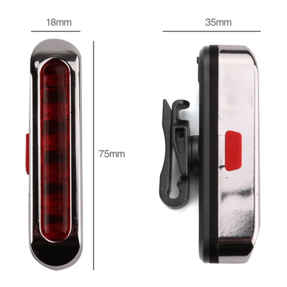 

MTB Rear Bike Taillight Waterproof Safety Warning USB Rechargeable Light Tail Lamp LED Cycling Light MTB Saddle Seat Light