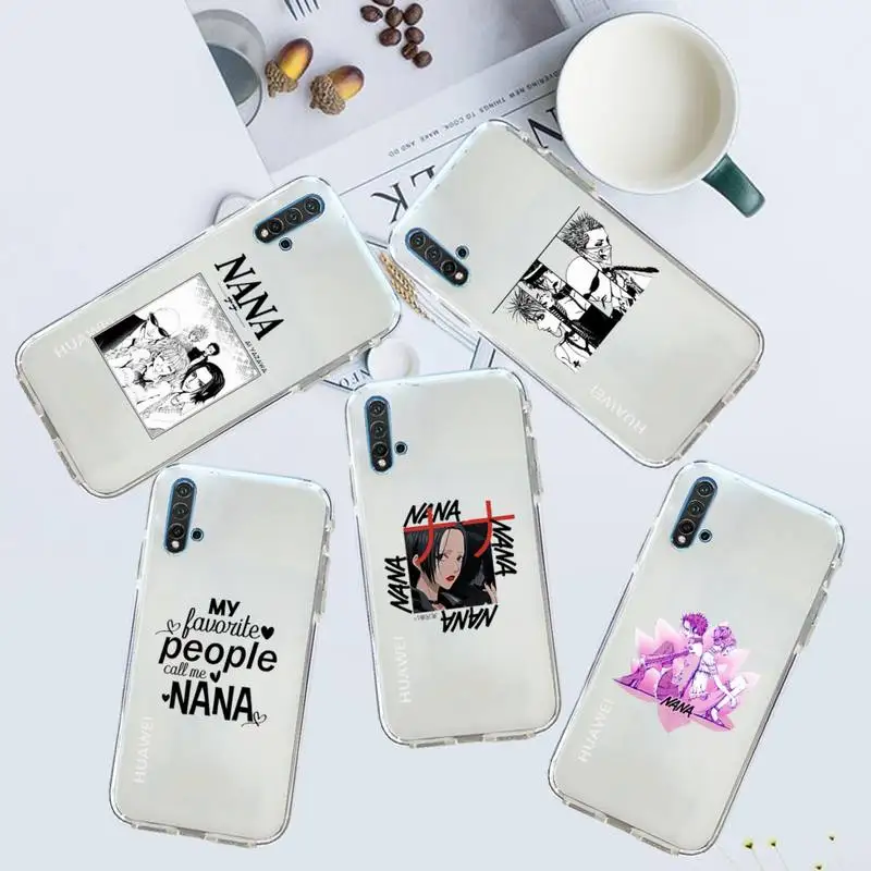 

Nana Osaki Japan Anime Phone Case Transparent for Huawei honor P mate 40 20 30 10 50 i 9 x mate pro lite 8a