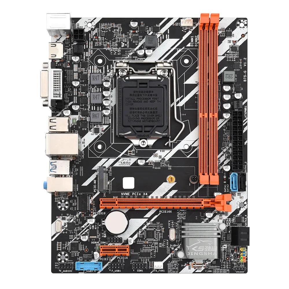Billig B75G LGA 1155 Motherboard B75 Combo Kit Set Mit Intel Core I5 3570 CPU HDMI USB 3,0 DVI Für Gaming Motherboards Combo