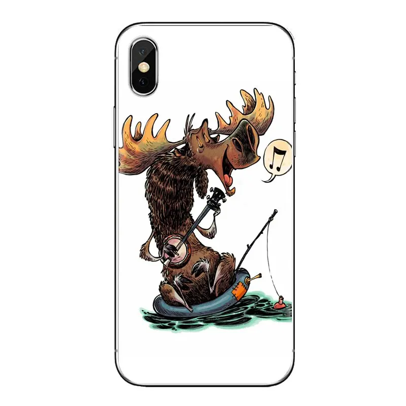 Moose Funny For LG G3 G4 Mini G5 G6 G7 Q6 Q7 Q8 Q9 V10 V20 V30 X Power 2 3 K10 K4 K8 2017 Transparent Soft Shell Covers |