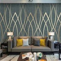 milofi custom 3d european luxury abstract lines high grade texture background wall paper mural