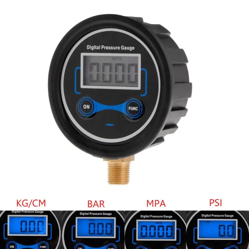 

Digital Tire Pressure Gauge Car Bike Motorcycle Tyre Tester Air PSI Meter 1/8NPT A69D