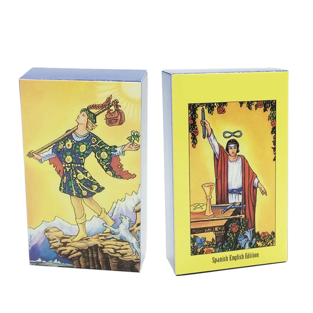2021 New Tarot Deck Mysterious Divination Spanish Rider Cards Factory Made oracle card Board Game 78Pcs/Set | Спорт и развлечения