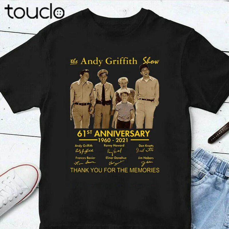 

1960-2021 The Andy Griffith Show 61Th Anniversary Sign Thank For The Memories T-Shirt unisex