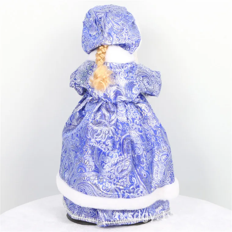 Русская версия Снежная кукла деда мороза говорящие игрушки электрическая