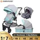 Роскошная детская коляска Babyfond 3 в 1, детская коляска с высоким ландшафтом, портативная детская коляска, двухсторонняя детская коляска, удобная коляска для новорожденных 739
