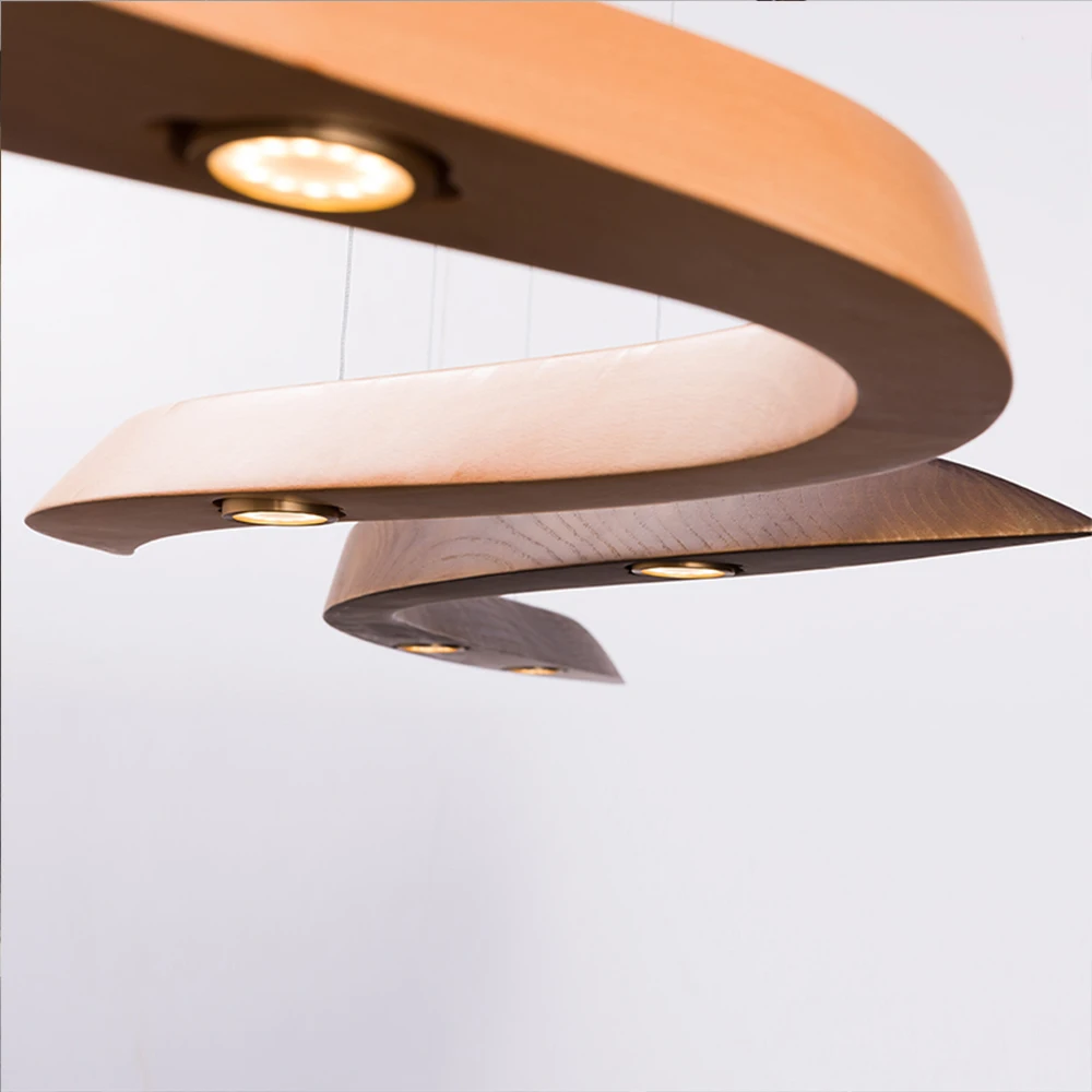 wood pendant lights Nordic hanging lamp led modern for Living meeting Room study Retro decoracion lighting minimalism fixtures | Освещение