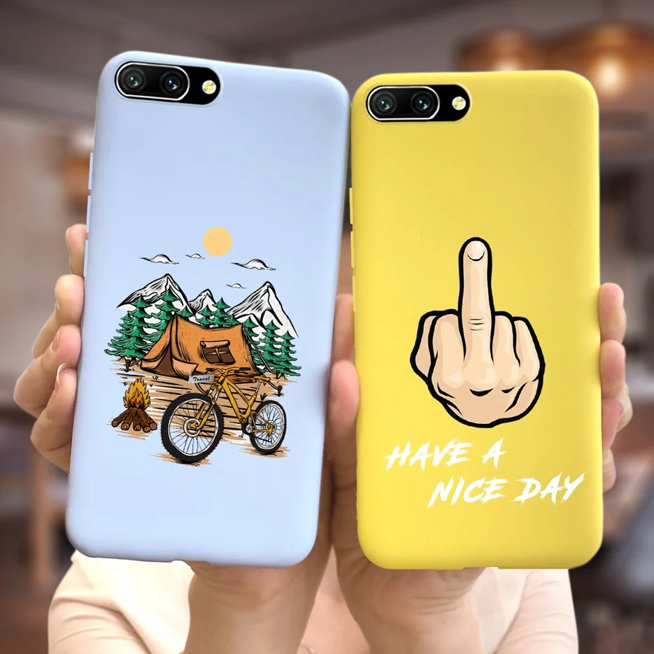 Чехол для Huawei Honor 10 чехол мягкие силиконовые стильные чехлы конфетных цветов Honor10