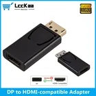Адаптер LccKaa с портом дисплея на HDMI-совместимый преобразователь порта дисплея штекер DP на гнездо HD ТВ кабель адаптер видео аудио для ПК ТВ