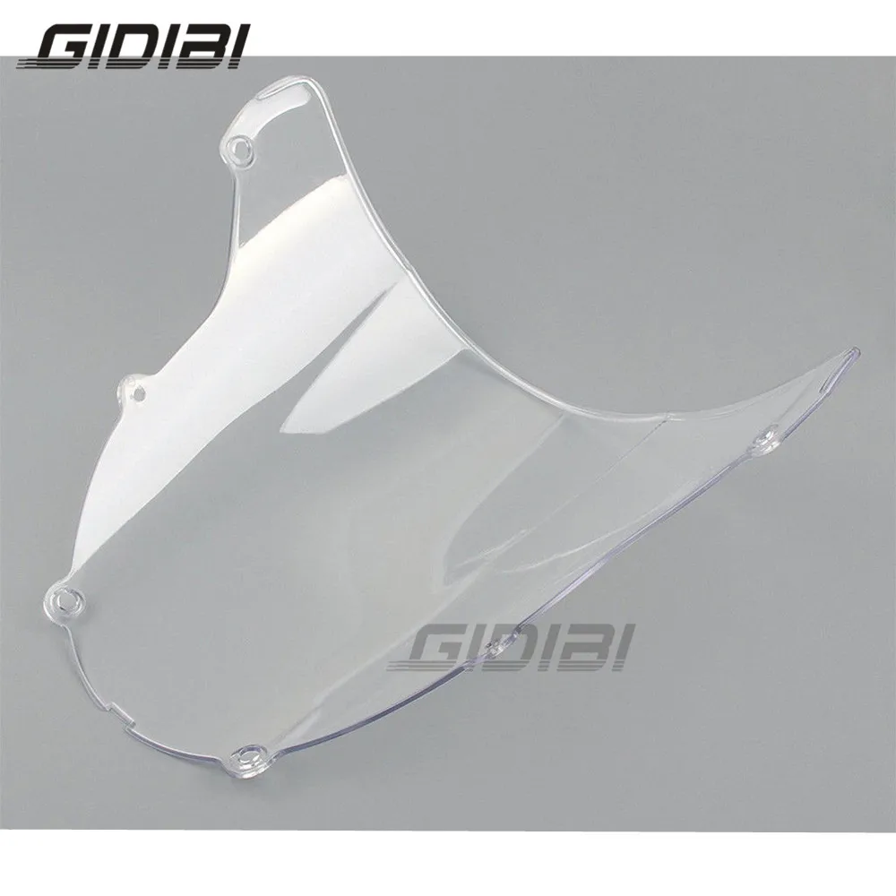 

Double Bubble Windshield For Kawasaki ZX-6R ZX 6R 636 2003-2004 Windscreen Screen Wind Deflectors Black Clear 03-04