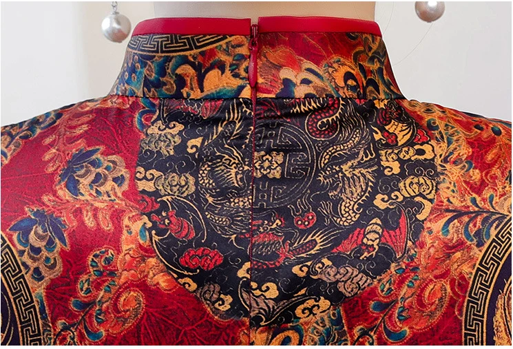 AO Dai, длинное платье чонсам, M-4XL, новинка, китайский стиль, вискозное платье, женское вечернее Ципао, тонкое платье для вечеринок, весеннее женское платье на пуговицах
