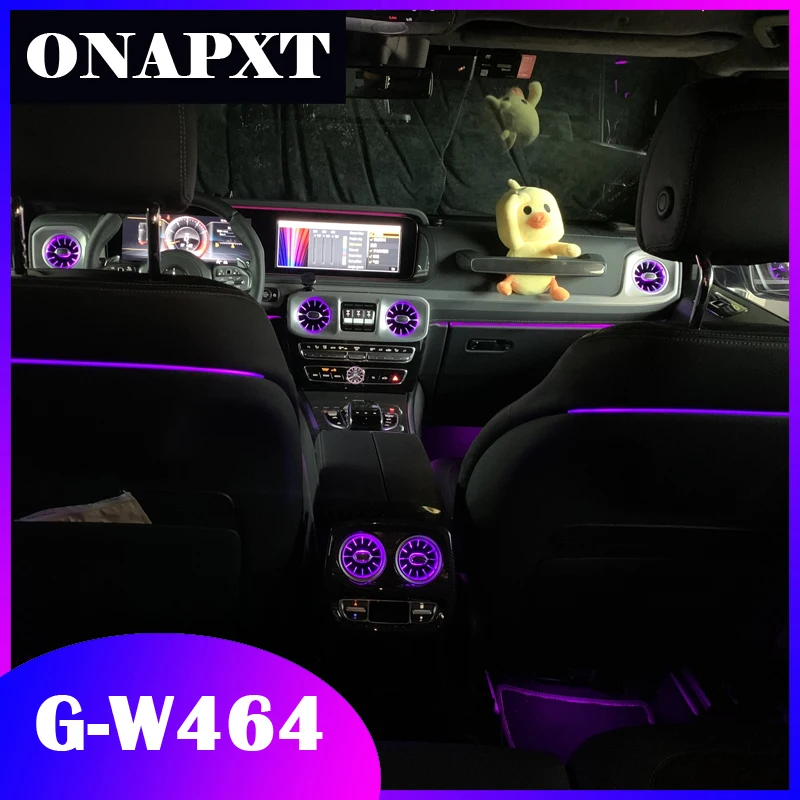 

8/64 Set For Mercedes-Benz G-Class W464 Car Luminous Air Vent Ambient Light LED Console Outlet Turbine Backseat G63 G500 G550