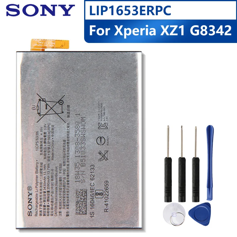 Sony-Batería de repuesto Original LIP1653ERPC para SONY Xperia XA1 Plus XA2 Ultra H4233, batería recargable auténtica de 3580mAh