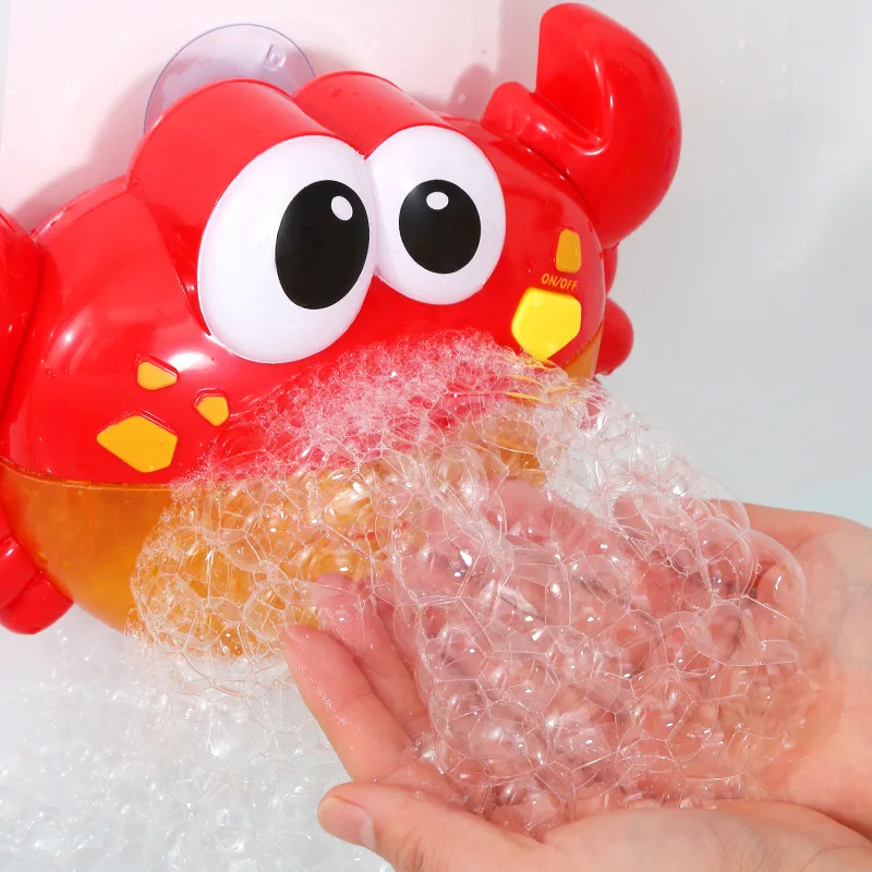 Bubble Crabs Music Baby Bath Toys Kids Pool Swimming Bathtub Soap Machine Automatic Funny Crab Frog Cloud Duck BathToy | Игрушки и хобби