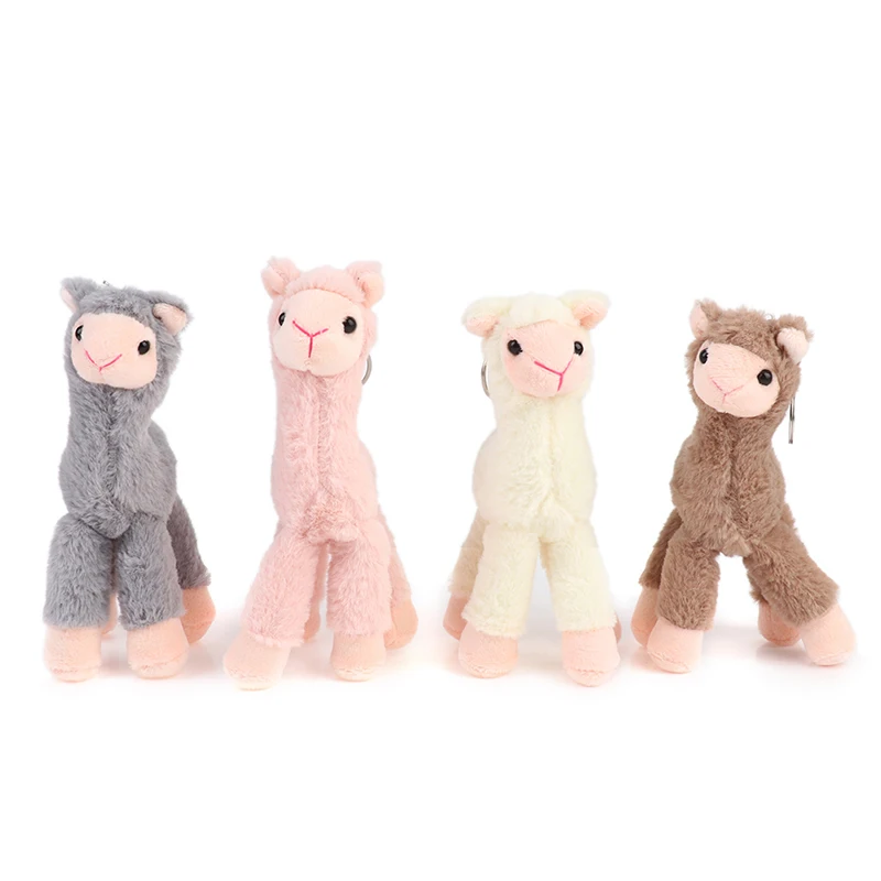 

1PCS New 18cm Cute Alpaca Stuffed PlushDolls Toys Pendant Gift Decor Accessories Mini Doll Bag Charm Keychain