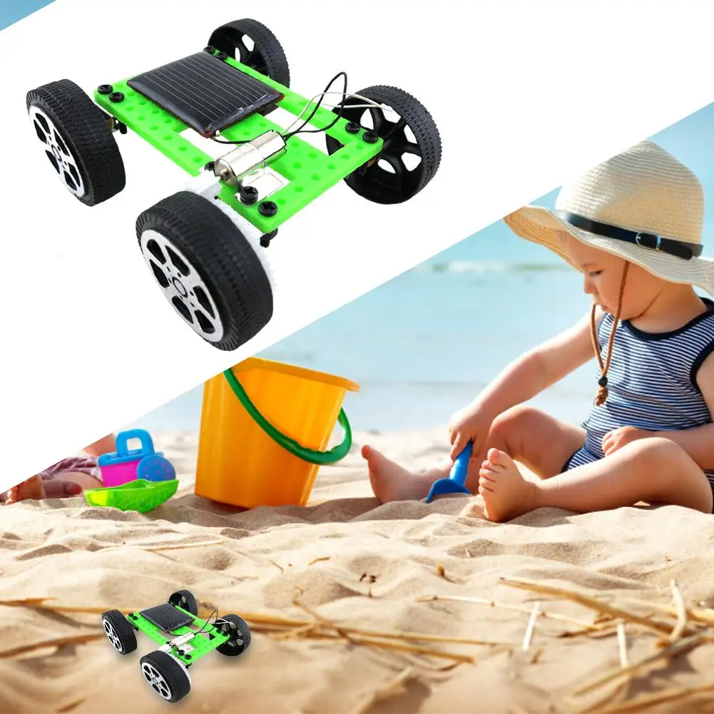 

1 Set Mini Solar Powered Toys DIY Car Kit Children Educational Funny Gifts