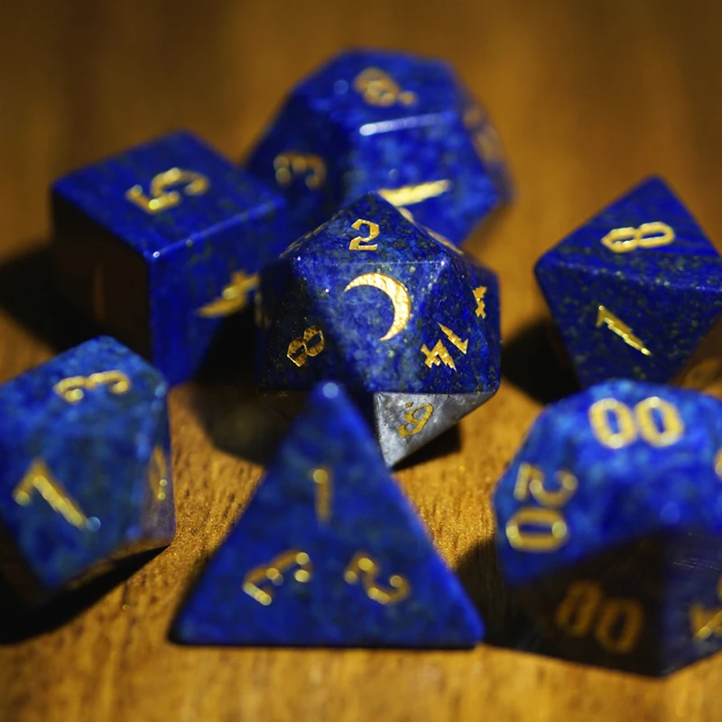 

Lapis Lazuli Trpg Dice Coc Running Group Running Group Dice Dnd Board Game Cthulhu 20-Sided Dice Prism