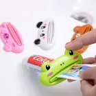 Диспенсер для зубной пасты в форме животных, портативный пластиковый дозатор для зубной пасты, аксессуары для ванной комнаты