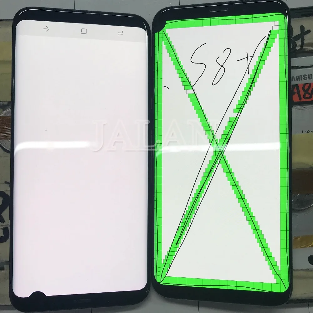 Месте ЖК-дисплей сенсорный экран с рамкой для телефона S8 плюс G955 работают хорошо