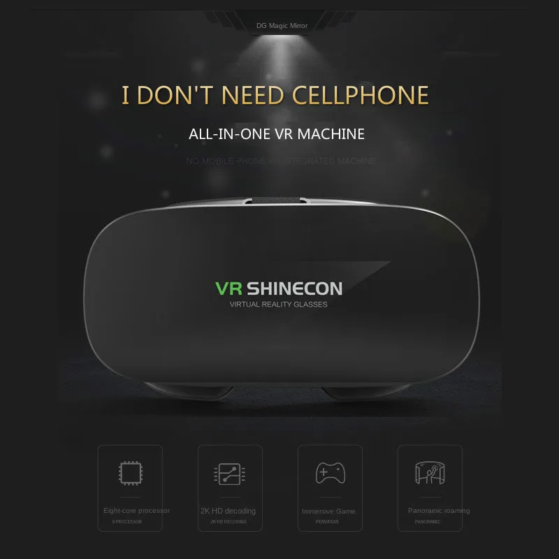 Виртуальные очки Ture 2G + 16G VR все в одном AR-очки с экраном HD 2K 3D 2560x1440 Game bluetooth Wifi OTG |