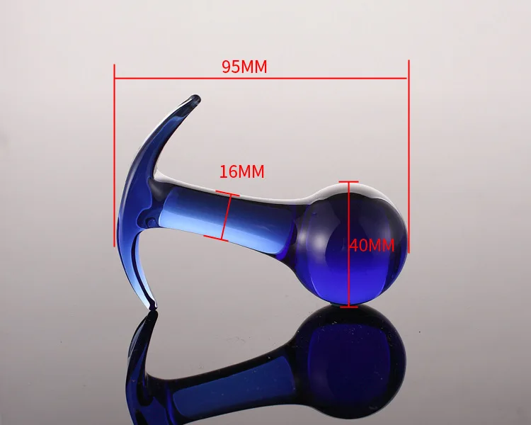 Спиральная форма Хрустальное стекло для мастурбации пениса Анальная пробка