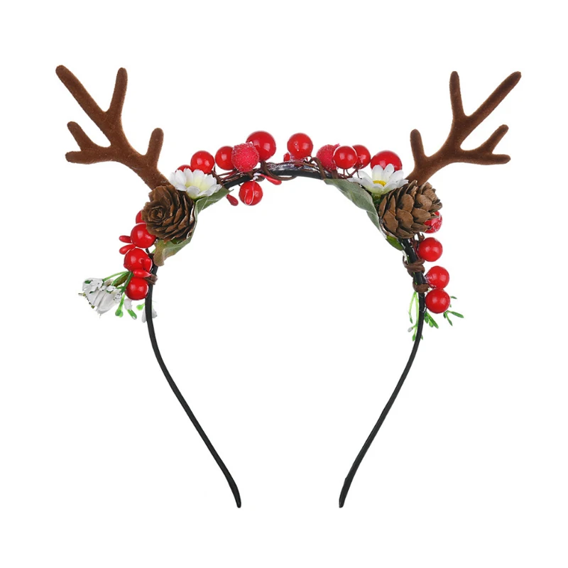 Головной убор для косплея сделай сам головной с красными рогами и рогом оленя