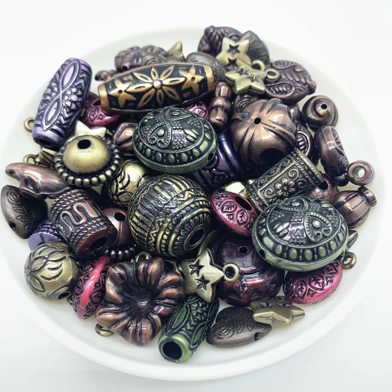 Новые акриловые бусины 20 г смешанные стиль сделай сам браслет ручной работы